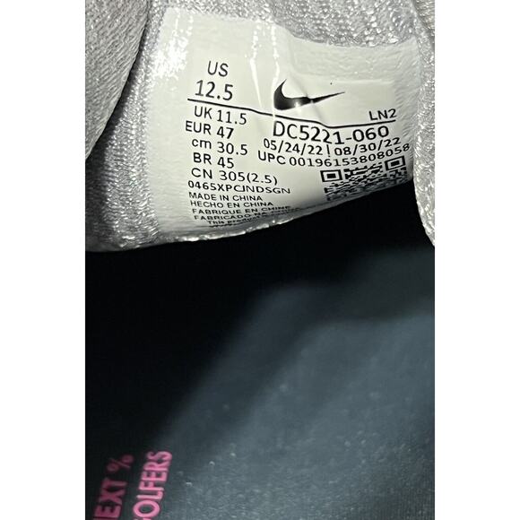 Nike Air Zoom Infinity Tour Next% Wolf Grey Pink Mens Sz 12.5 DC5221-060 NO BOX main image 7